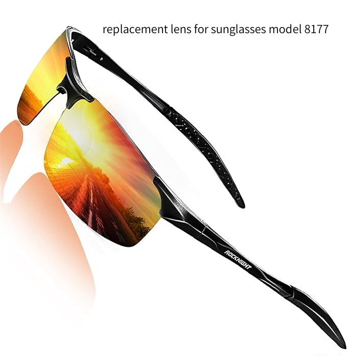 replacement red orange lens (A pair) for sunglasses model 8177