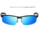 Replacement lens (grey) for sunglasses model 8177