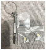 Nose Pads (2 pairs)+ Screws + 1 Screwdriver for steampunk sunglasses model A372